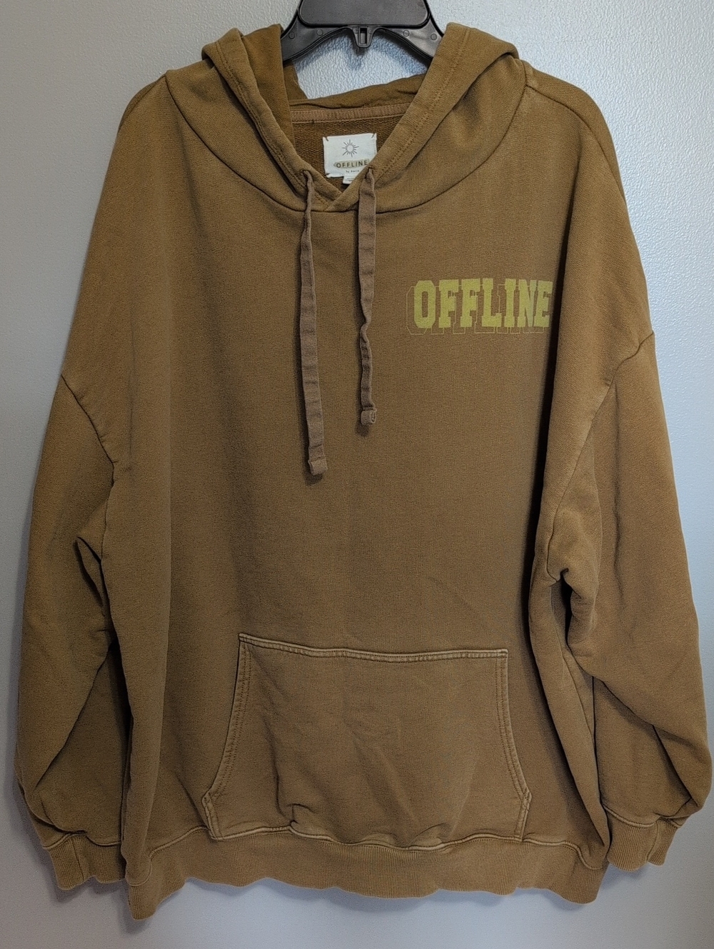 aerie Tan 'OFFLINE' Pullover Hoodie